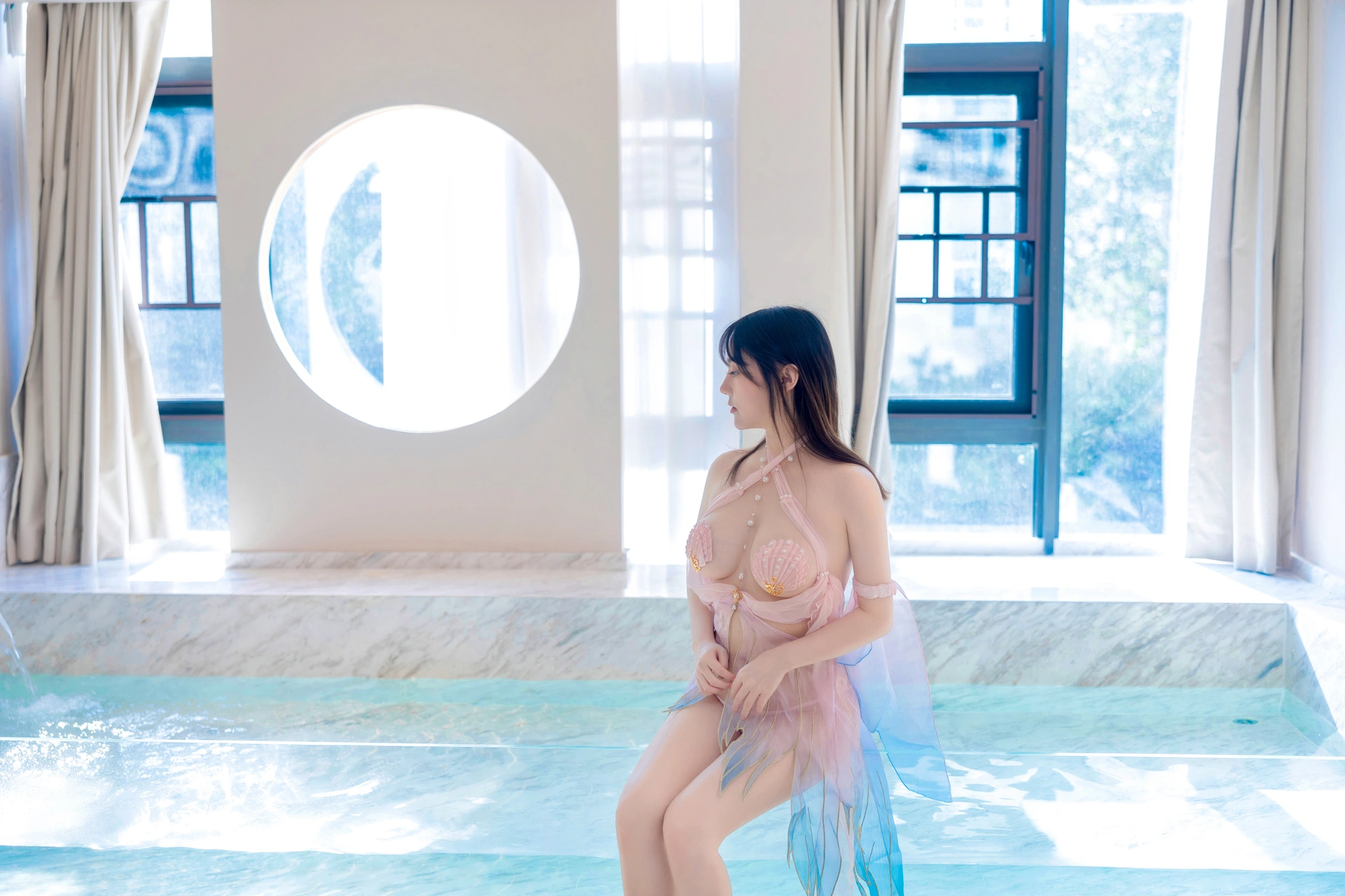 008.豆瓣酱 – 内购无水印 NO.7650 贝壳泳衣 1