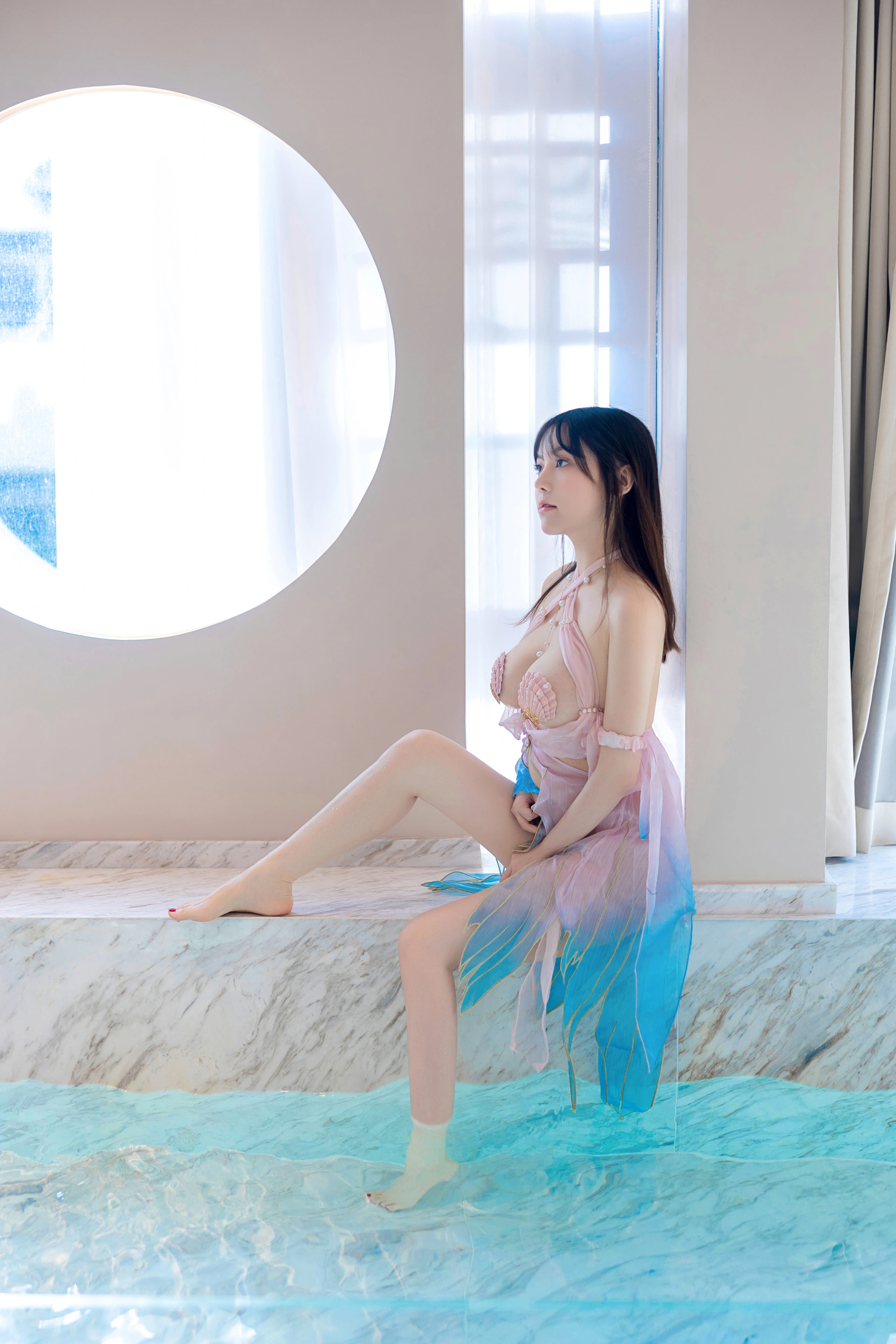 008.豆瓣酱 – 内购无水印 NO.7650 贝壳泳衣 2